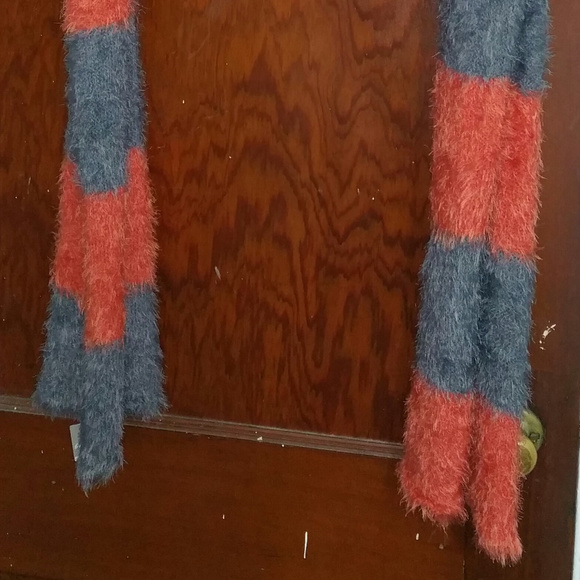 American Eagle Outfitters Aerie Scarf Orange&Grey - Picture 3 of 3